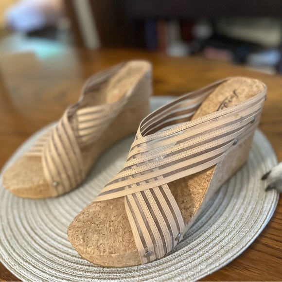 COPY - NWT lucky brand Miller Cork Wedge Platform Size 10 - Picture 2 of 8